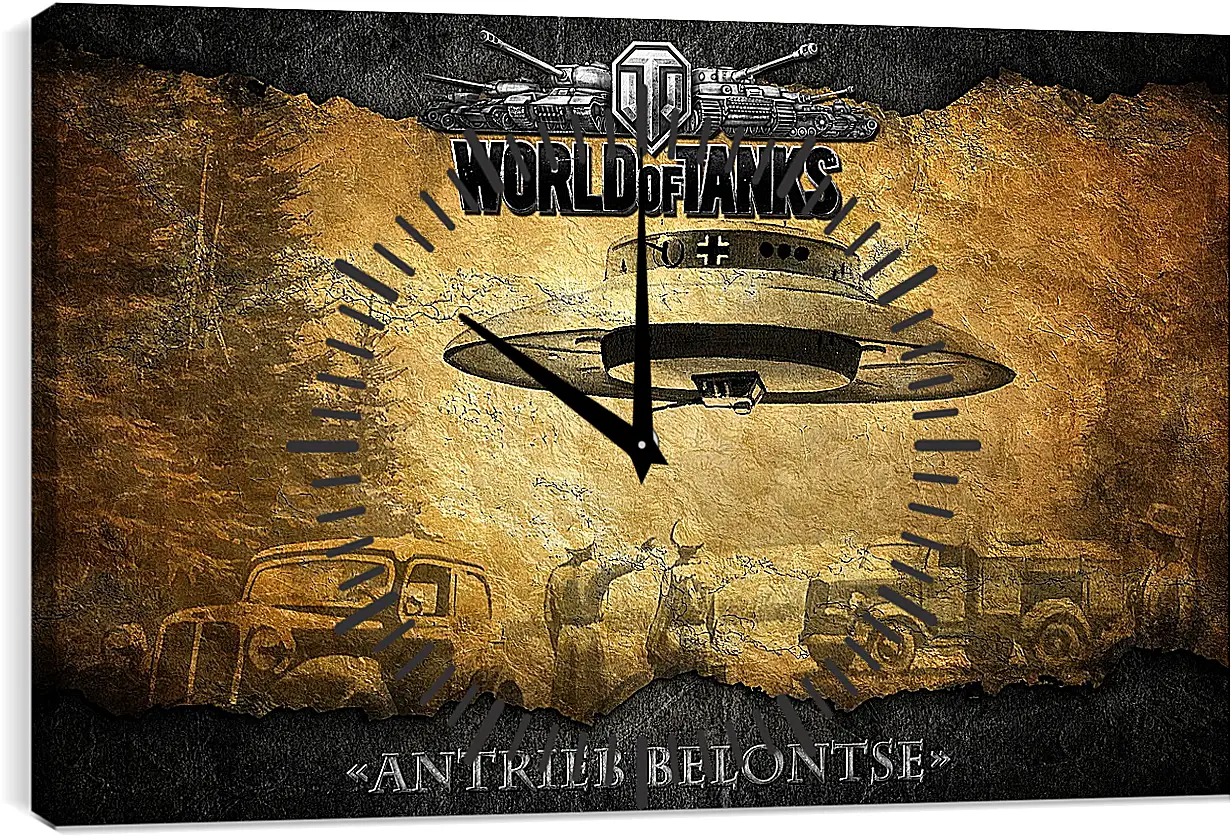 Часы картина - World Of Tanks