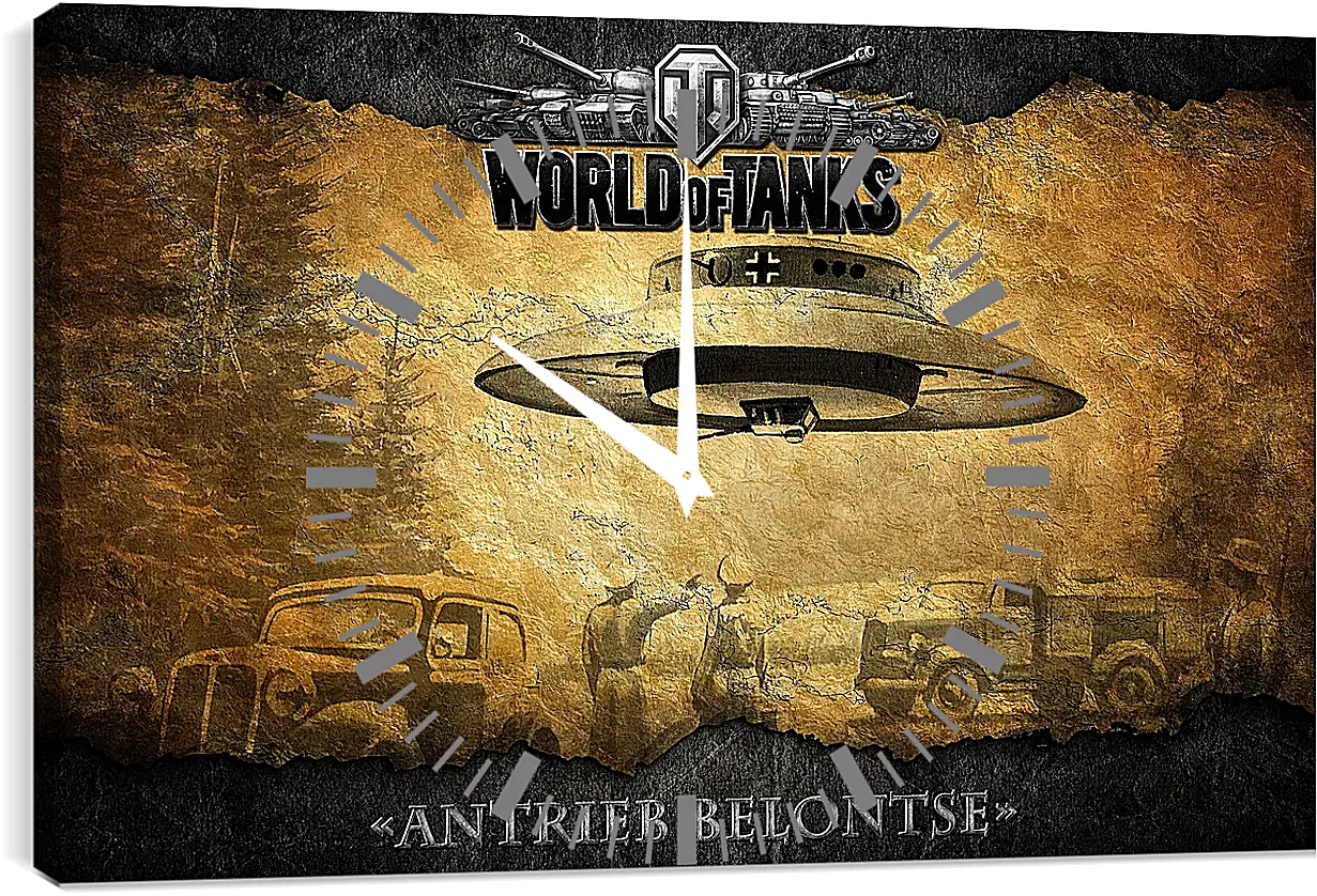 Часы картина - World Of Tanks