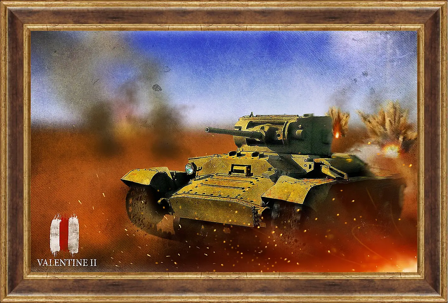 Картина в раме - World Of Tanks