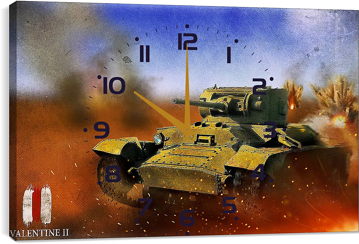 Часы картина - World Of Tanks