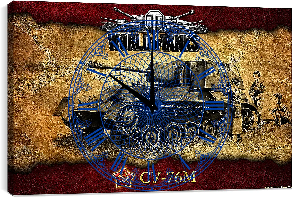 Часы картина - World Of Tanks