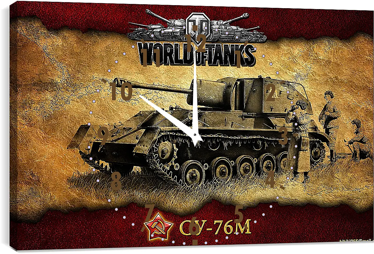 Часы картина - World Of Tanks