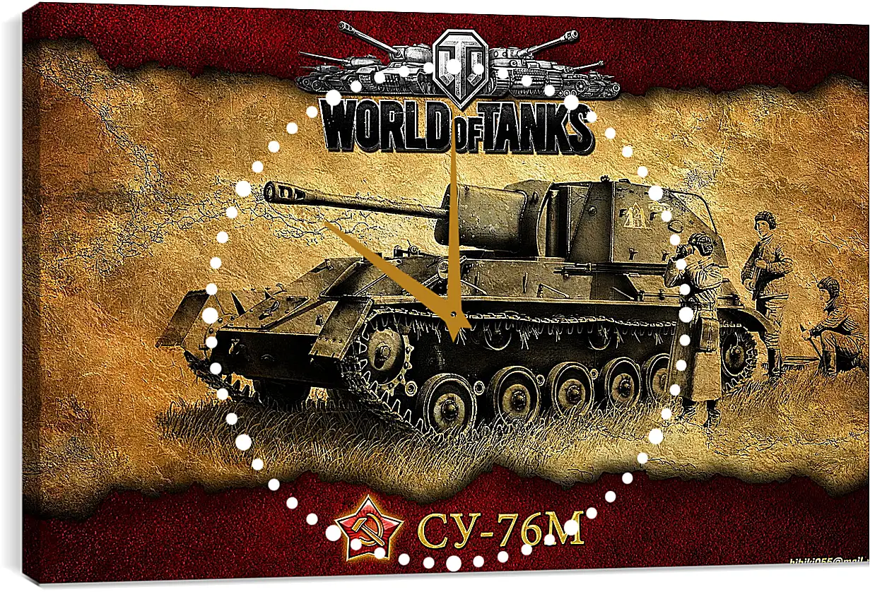 Часы картина - World Of Tanks
