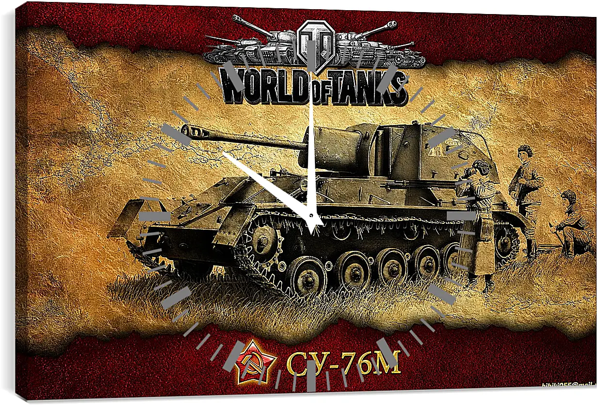 Часы картина - World Of Tanks