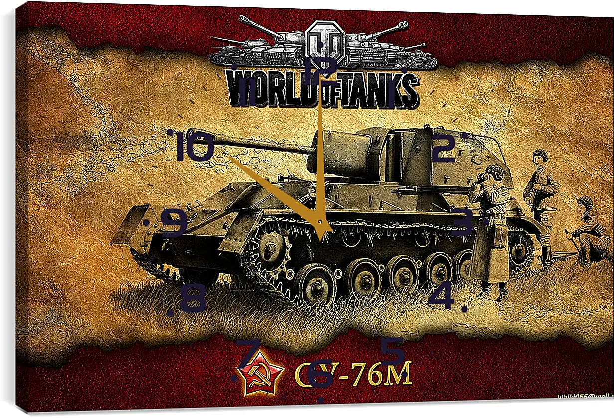 Часы картина - World Of Tanks