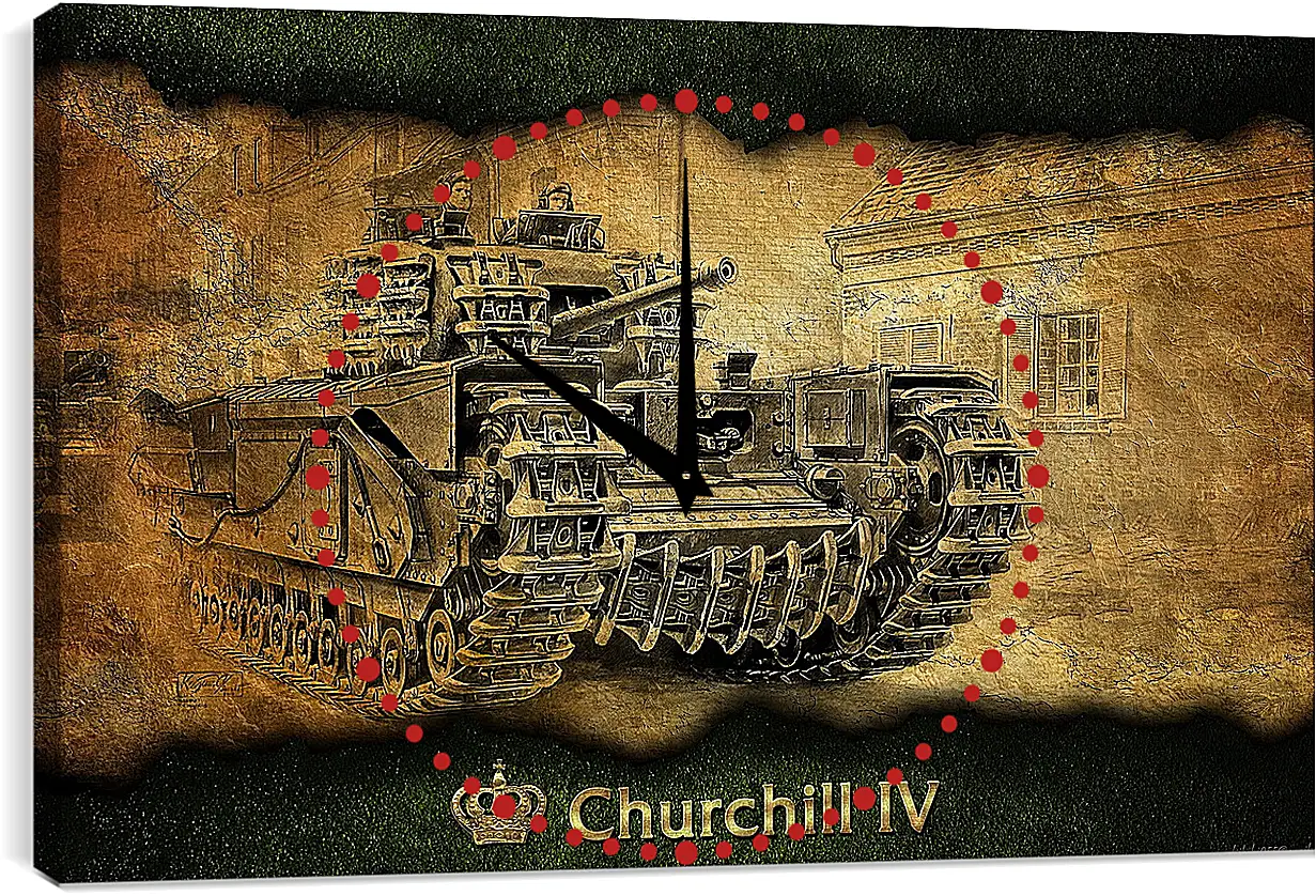 Часы картина - World Of Tanks