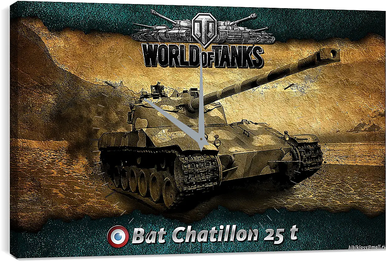 Часы картина - World Of Tanks