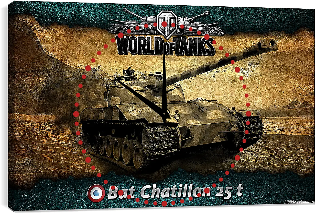 Часы картина - World Of Tanks