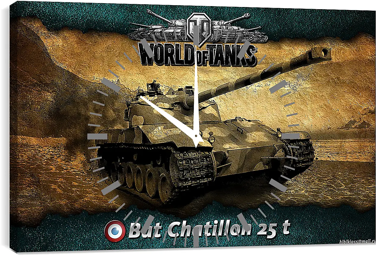 Часы картина - World Of Tanks
