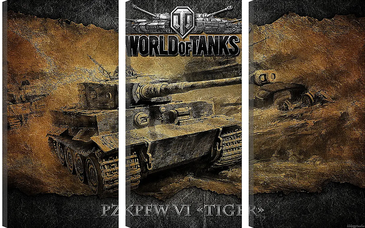 Модульная картина - World Of Tanks