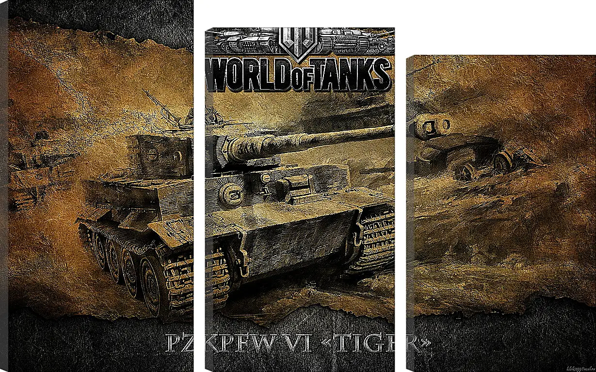 Модульная картина - World Of Tanks