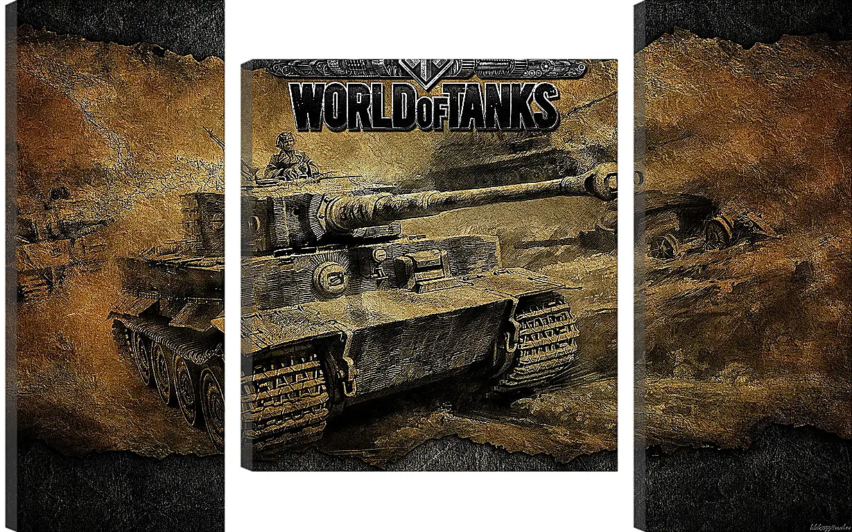 Модульная картина - World Of Tanks