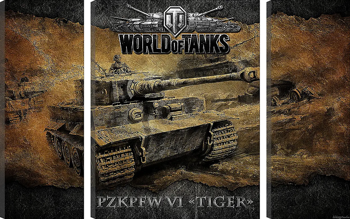 Модульная картина - World Of Tanks