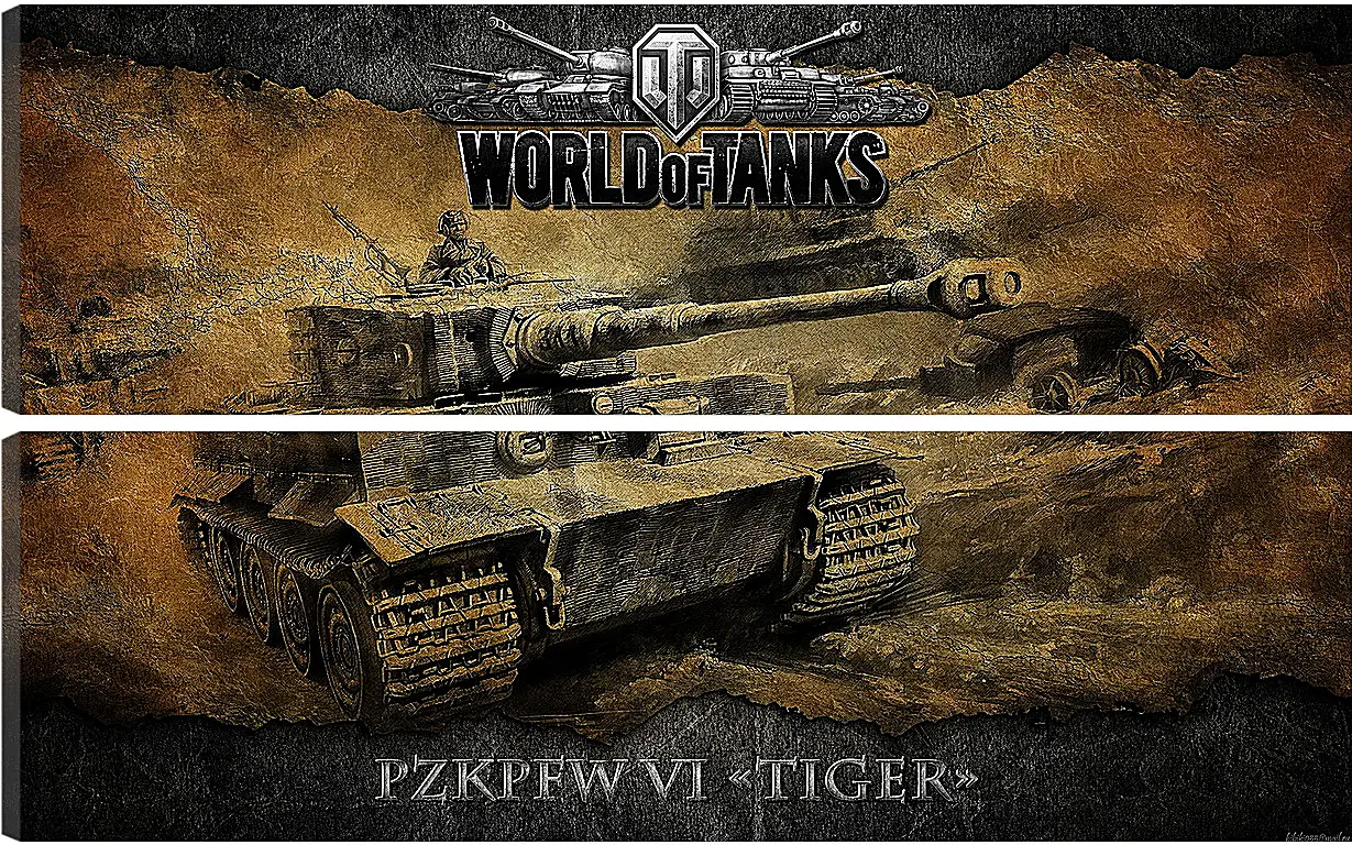 Модульная картина - World Of Tanks