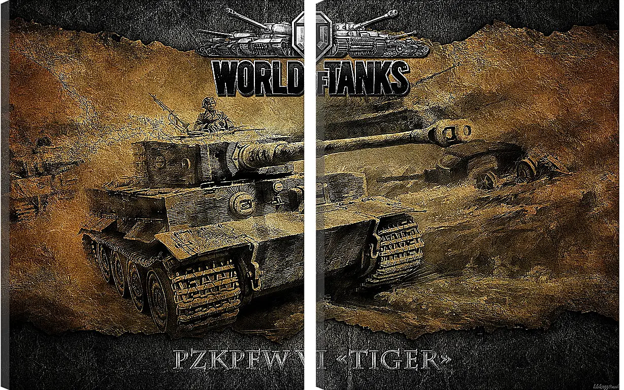 Модульная картина - World Of Tanks