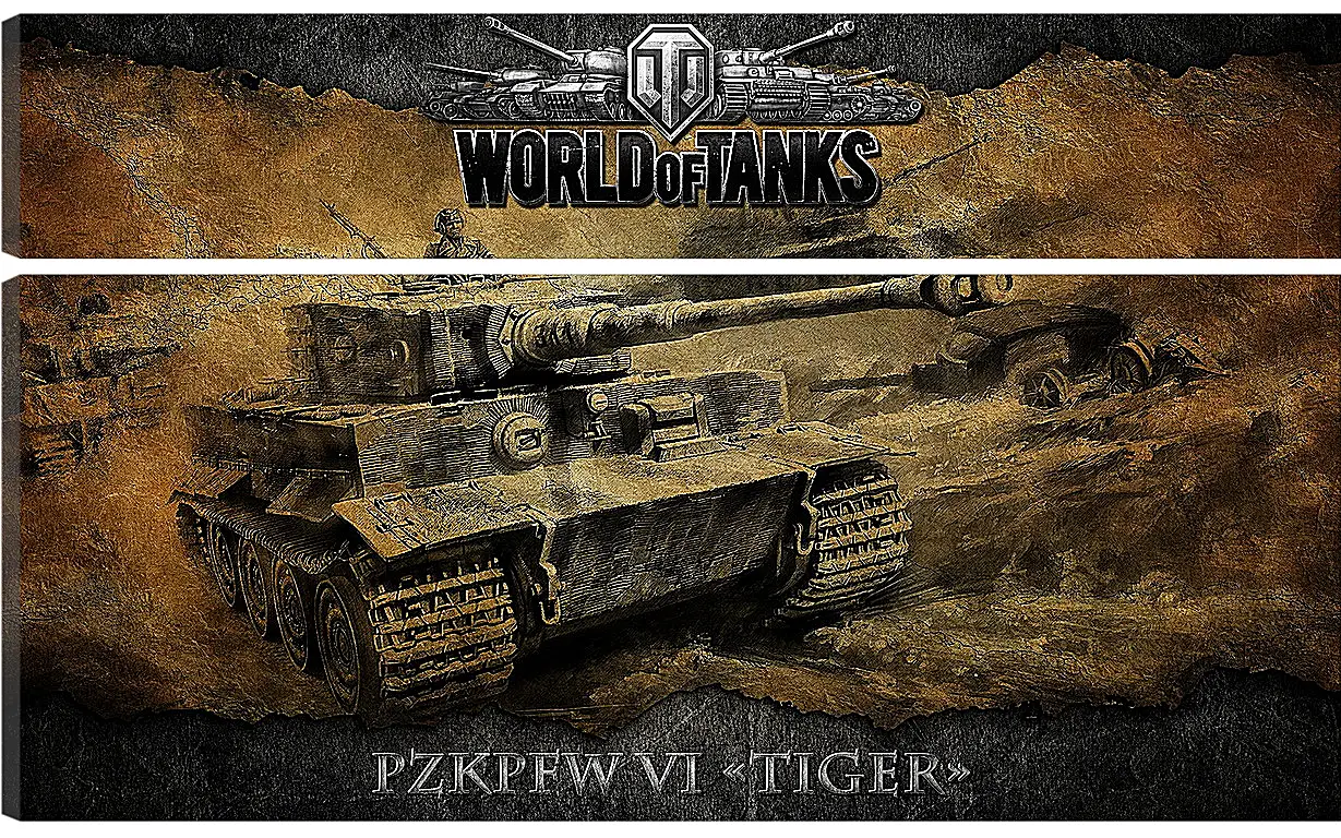 Модульная картина - World Of Tanks