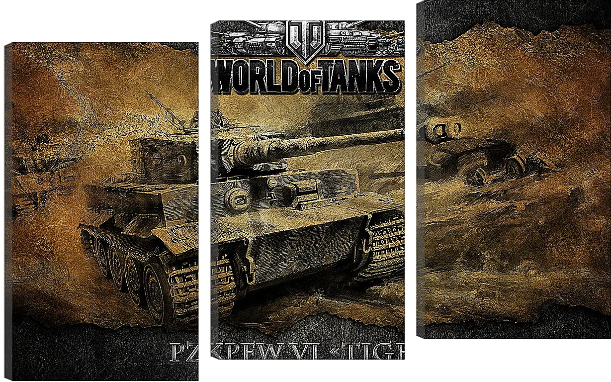 Модульная картина - World Of Tanks