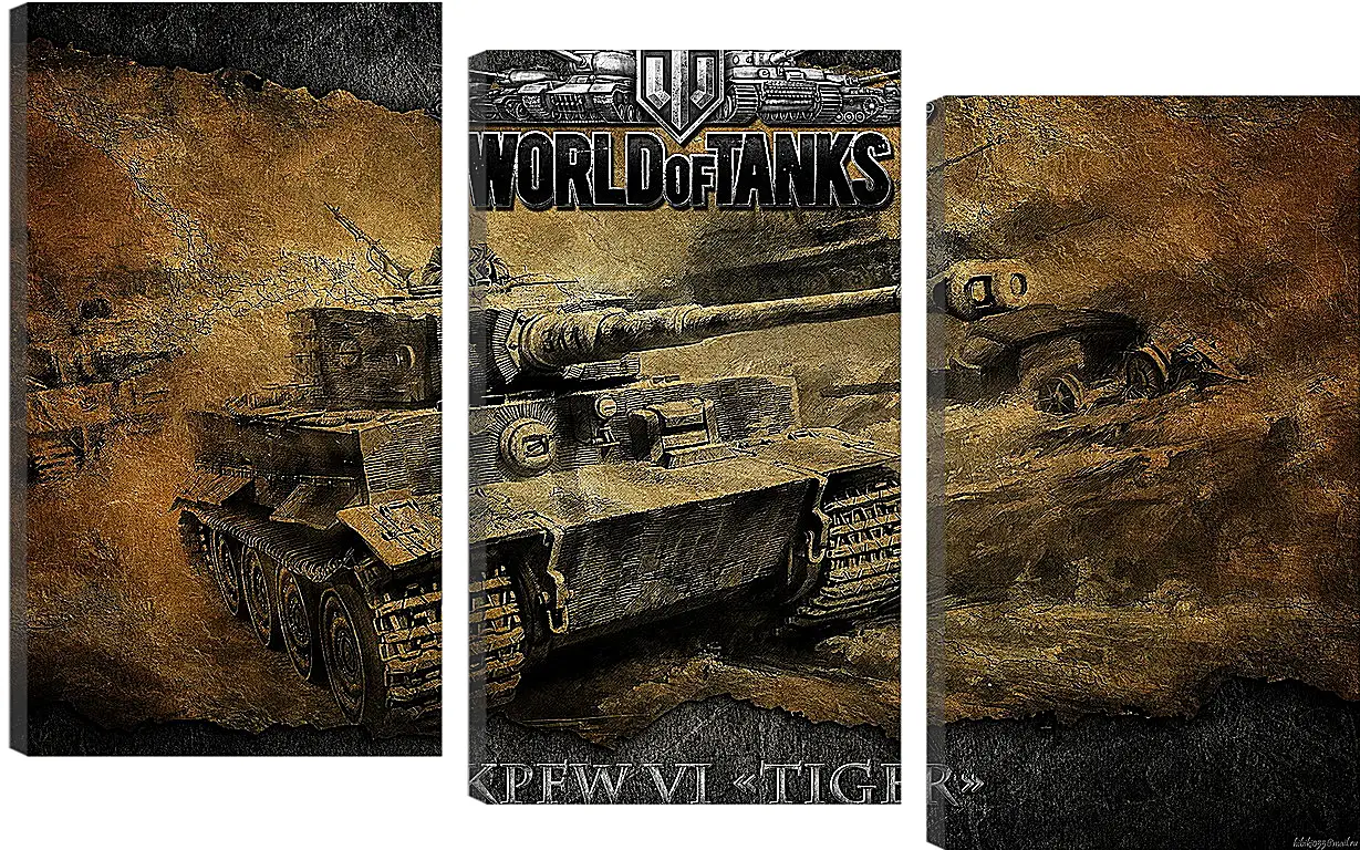 Модульная картина - World Of Tanks