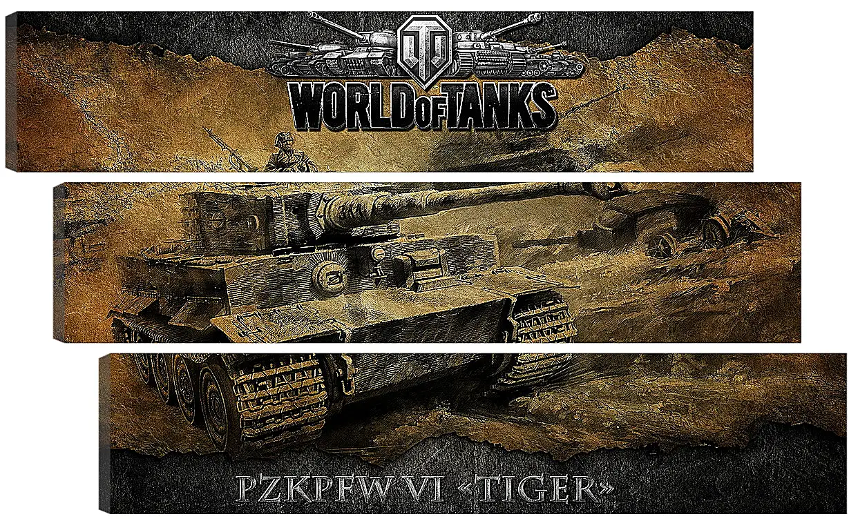 Модульная картина - World Of Tanks