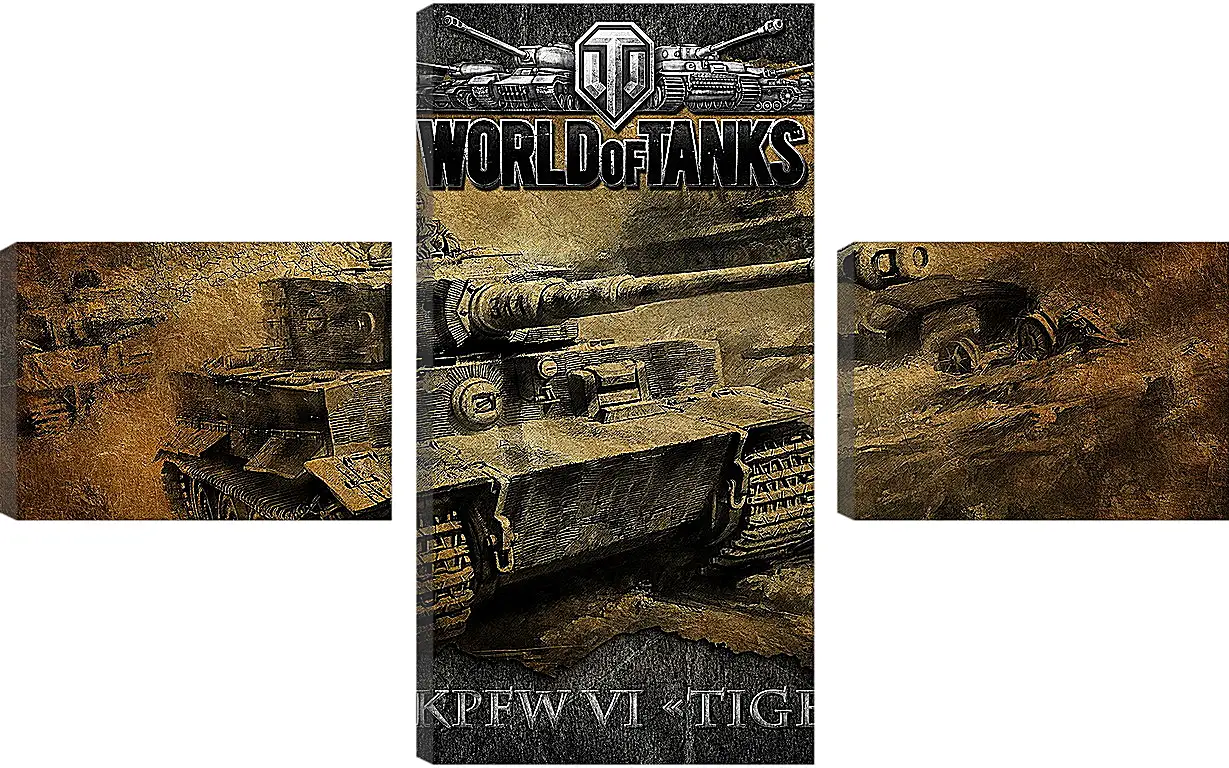 Модульная картина - World Of Tanks