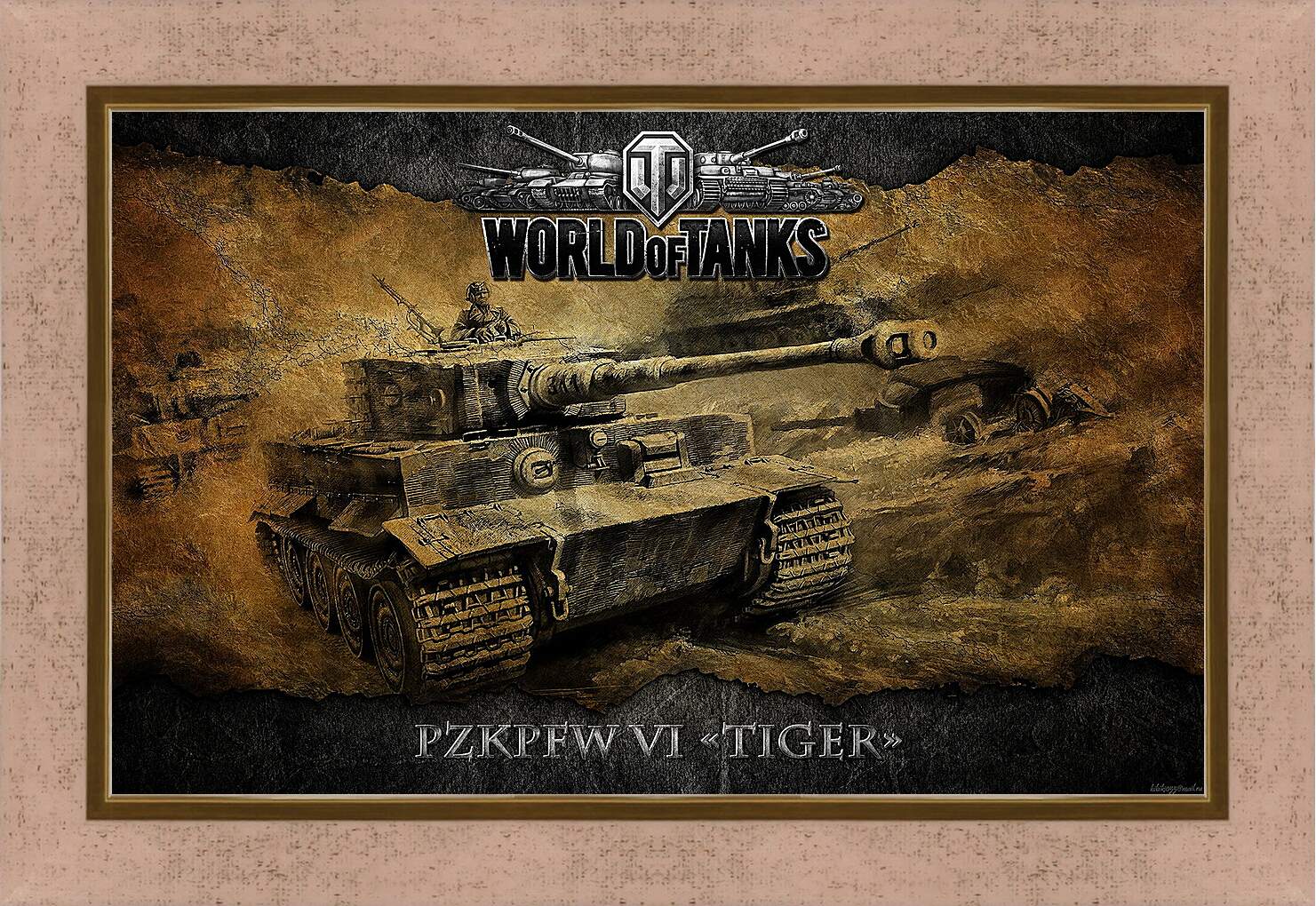 Картина в раме - World Of Tanks