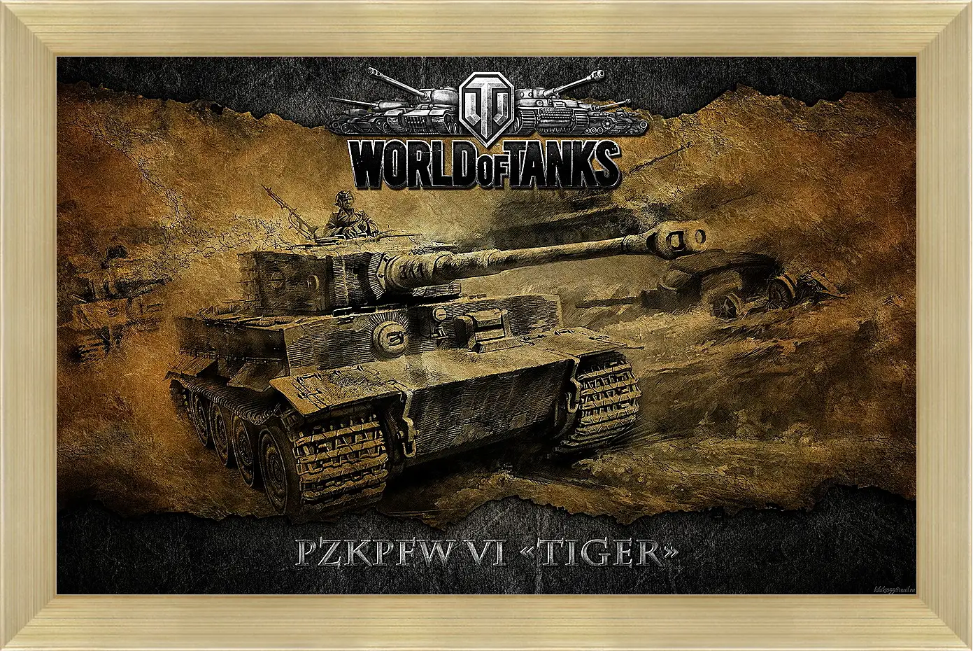 Картина в раме - World Of Tanks