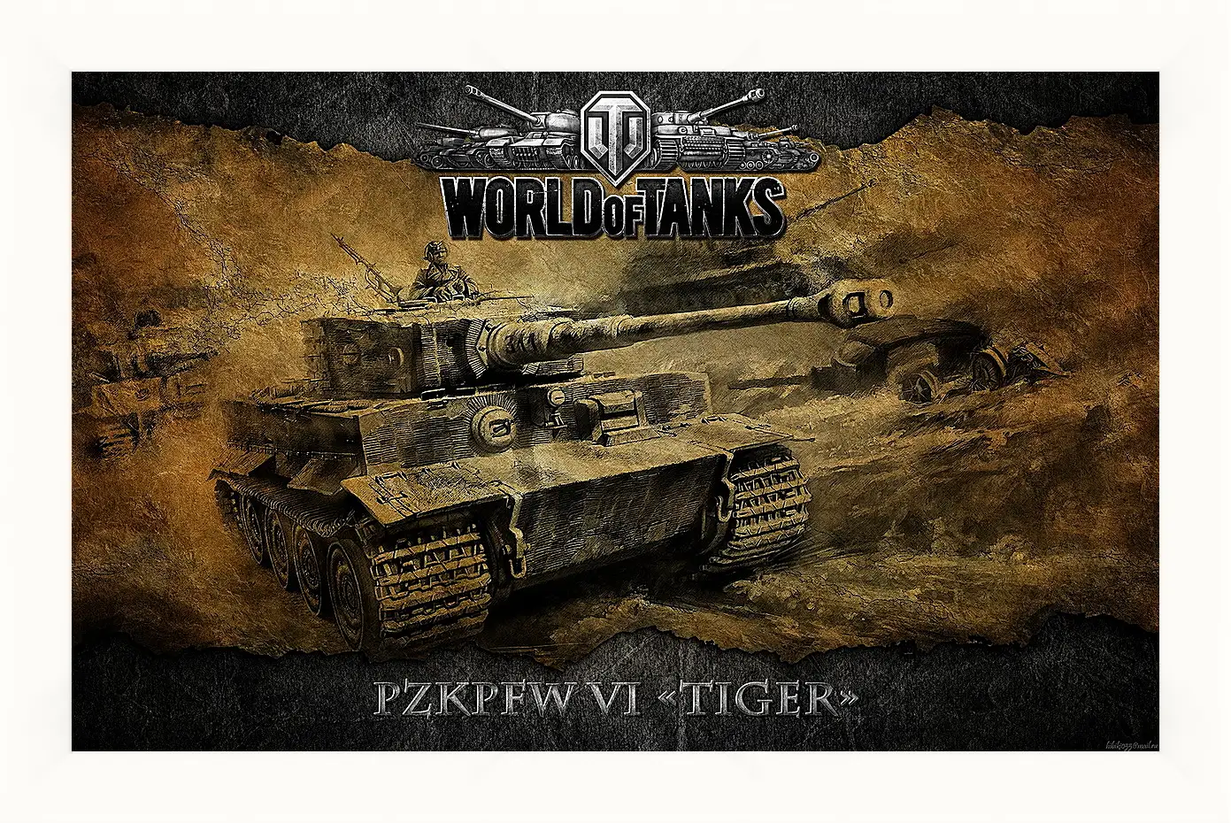 Картина в раме - World Of Tanks