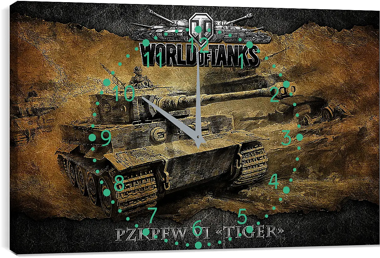 Часы картина - World Of Tanks