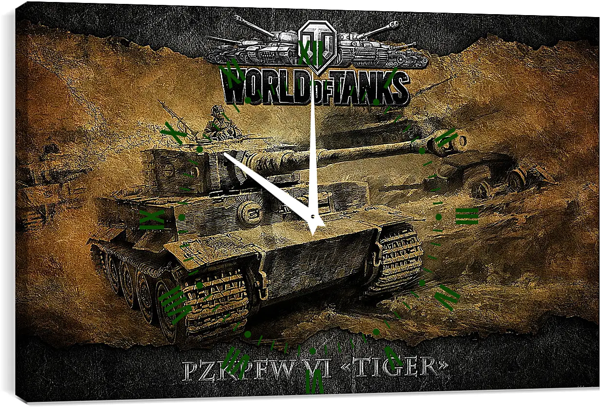 Часы картина - World Of Tanks