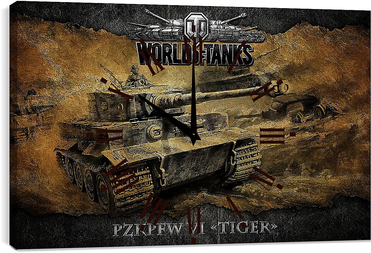 Часы картина - World Of Tanks