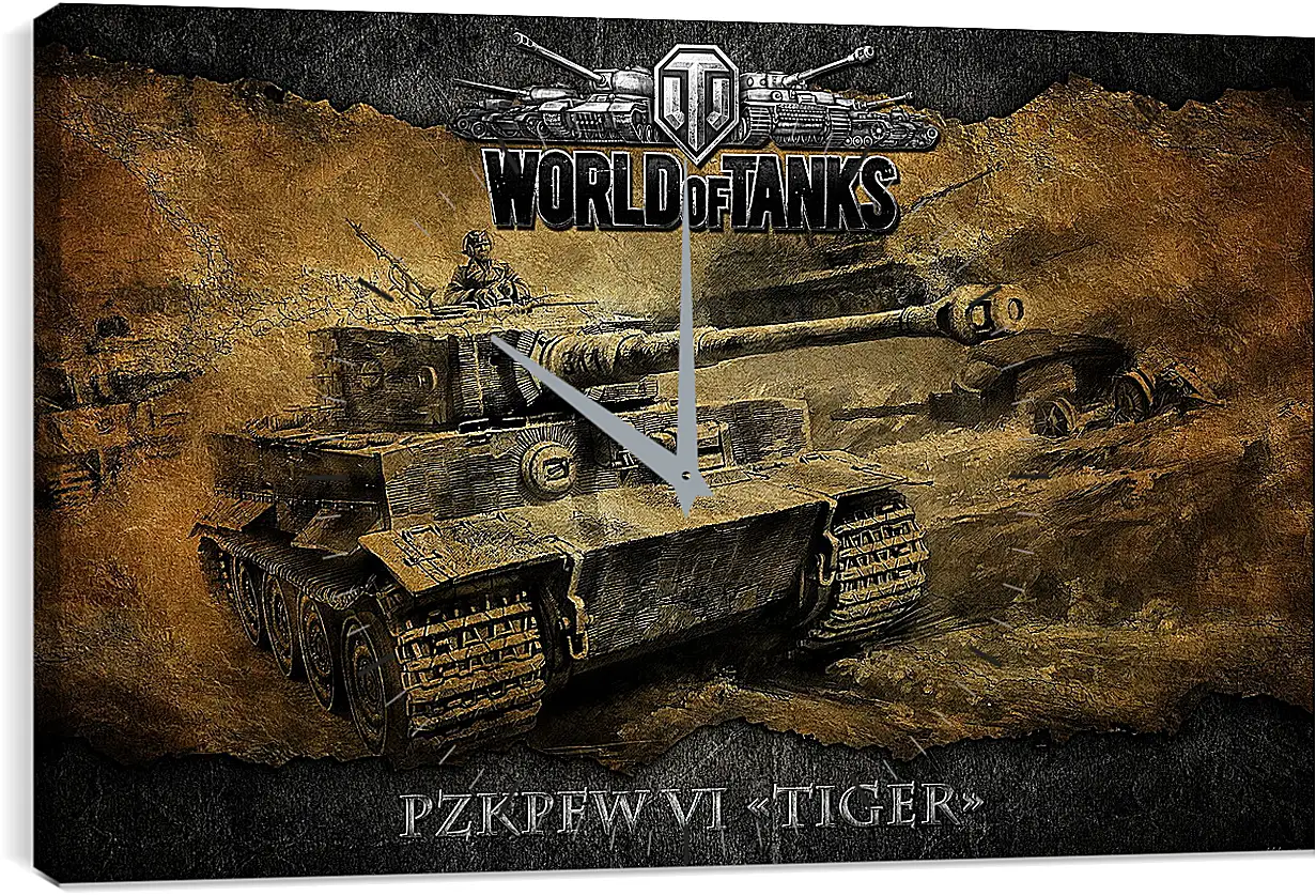 Часы картина - World Of Tanks