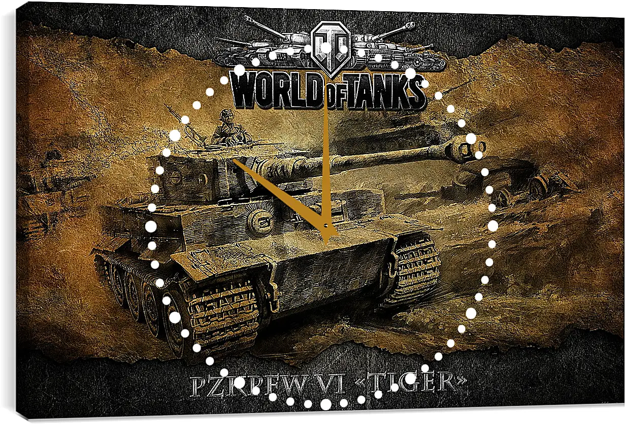 Часы картина - World Of Tanks