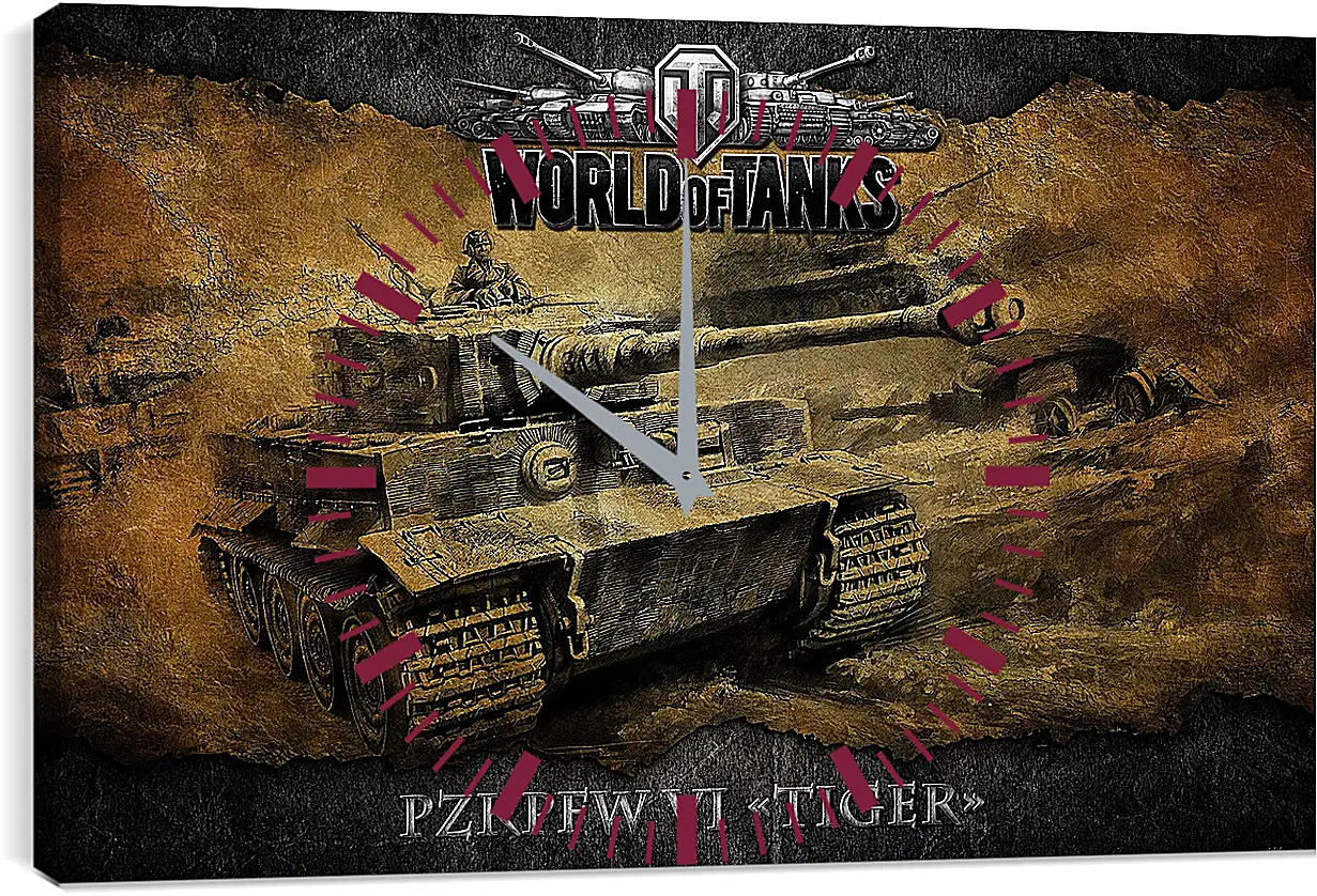 Часы картина - World Of Tanks