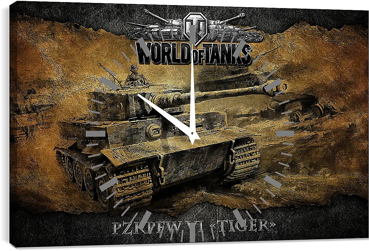 Часы картина - World Of Tanks