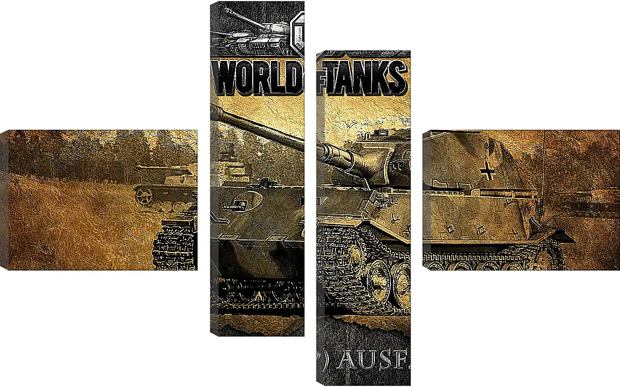 Модульная картина - World Of Tanks