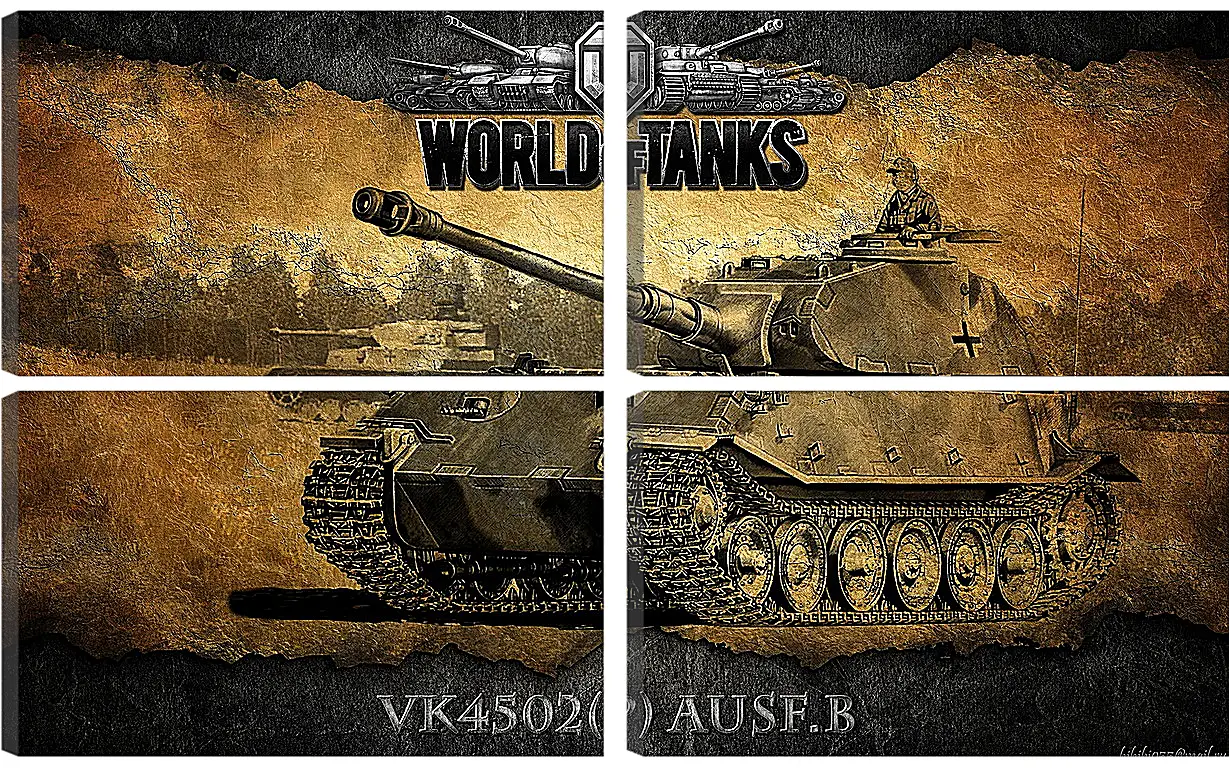 Модульная картина - World Of Tanks