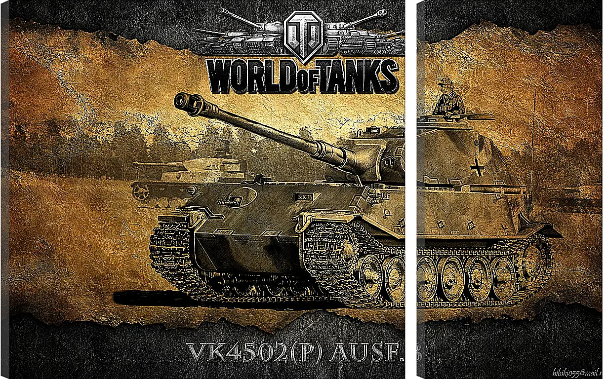 Модульная картина - World Of Tanks