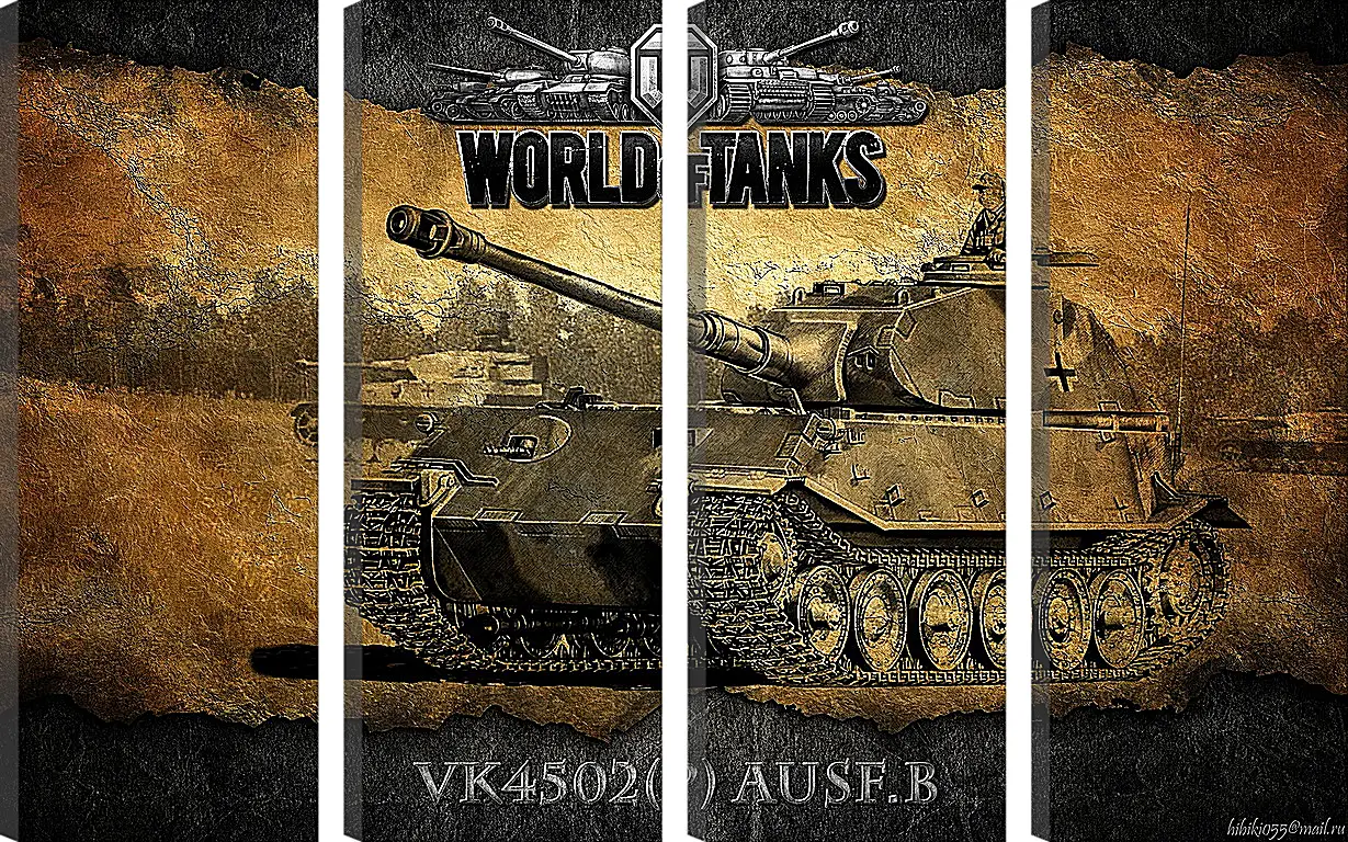 Модульная картина - World Of Tanks