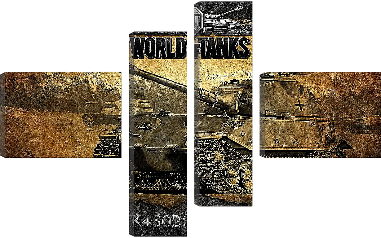 Модульная картина - World Of Tanks