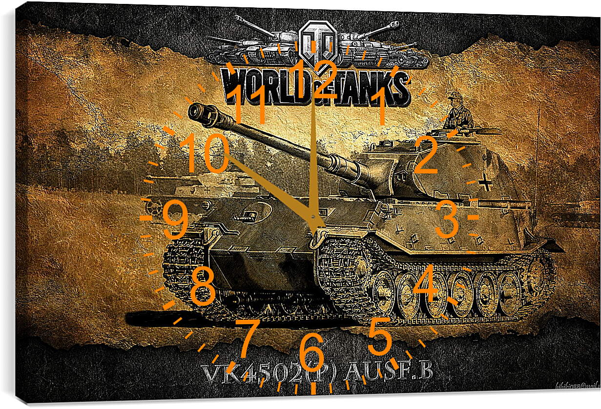 Часы картина - World Of Tanks