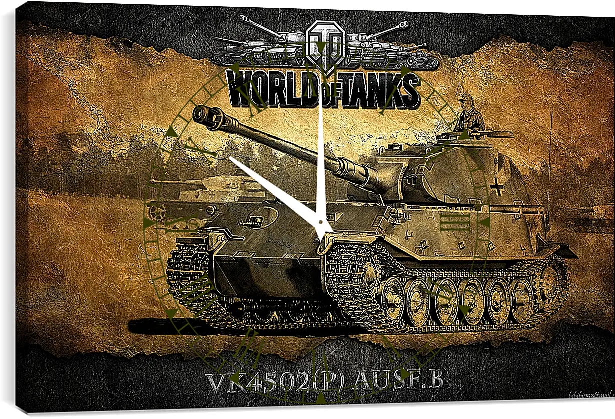 Часы картина - World Of Tanks