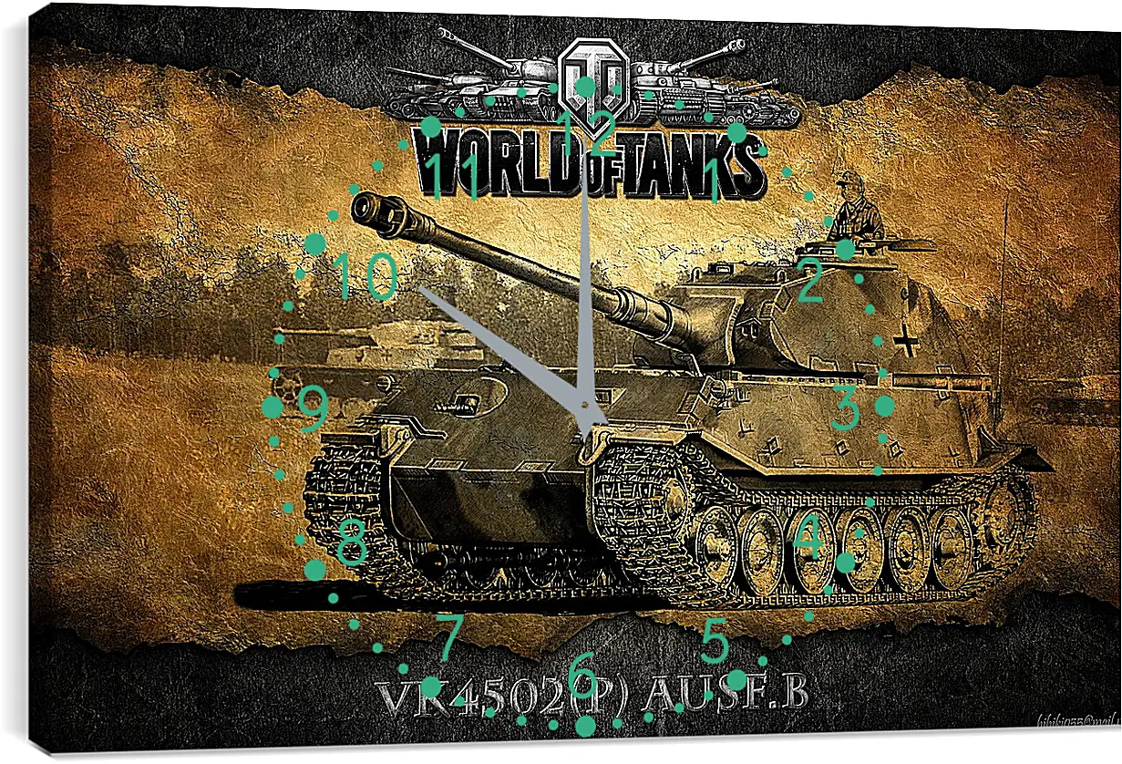 Часы картина - World Of Tanks