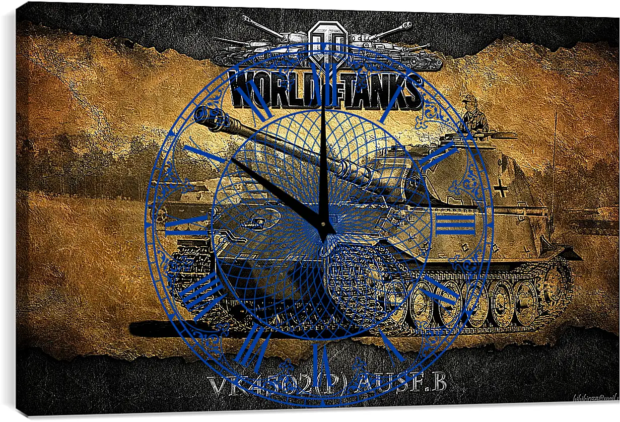 Часы картина - World Of Tanks