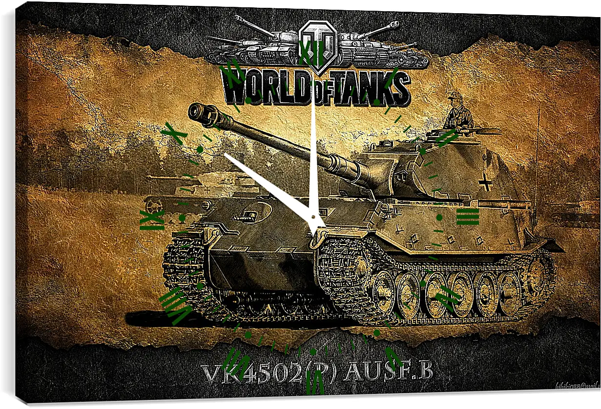 Часы картина - World Of Tanks