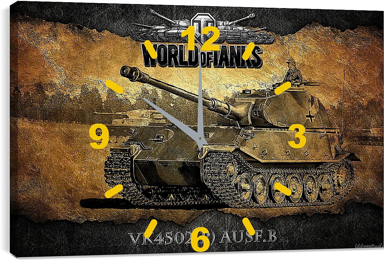 Часы картина - World Of Tanks