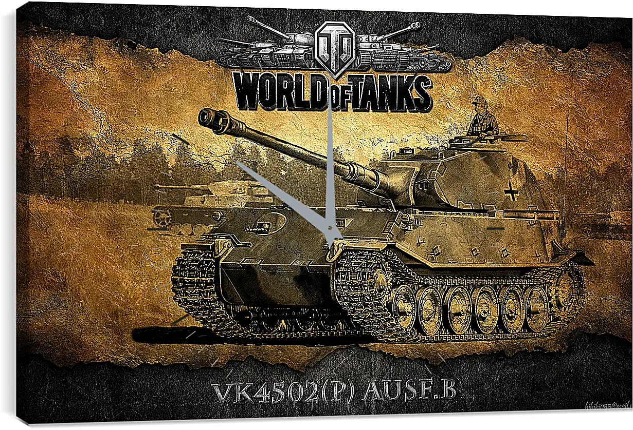 Часы картина - World Of Tanks