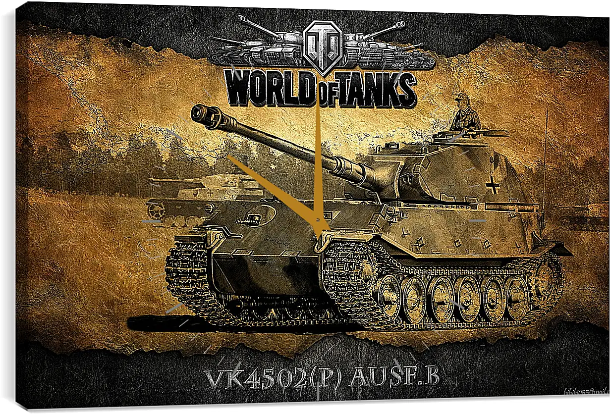 Часы картина - World Of Tanks