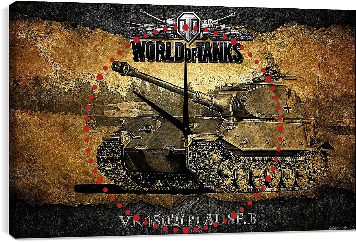 Часы картина - World Of Tanks