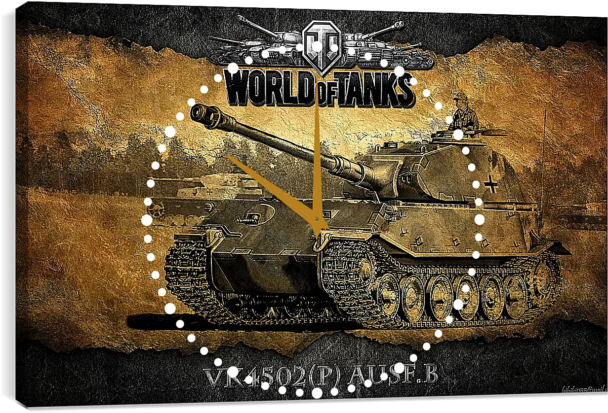 Часы картина - World Of Tanks