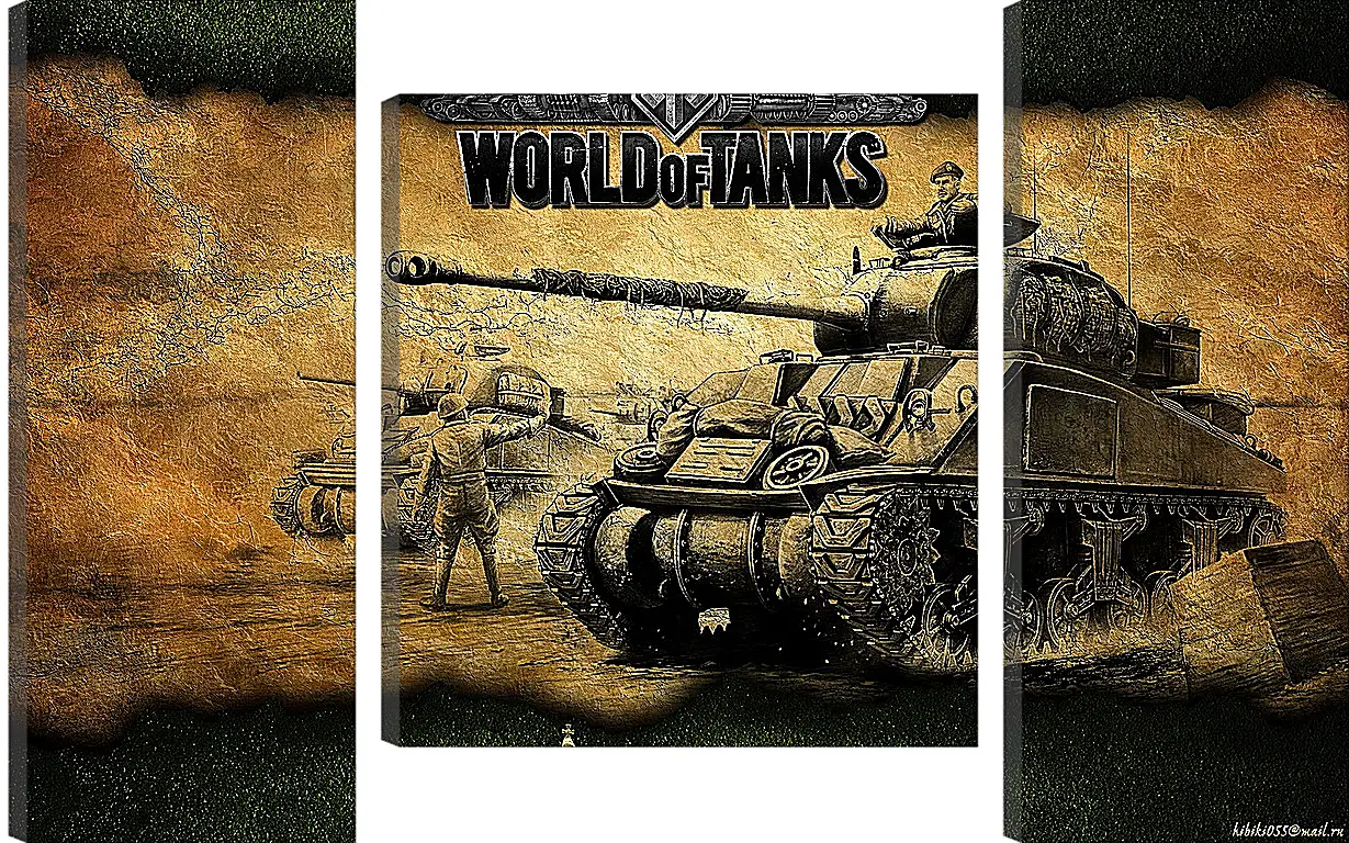 Модульная картина - World Of Tanks